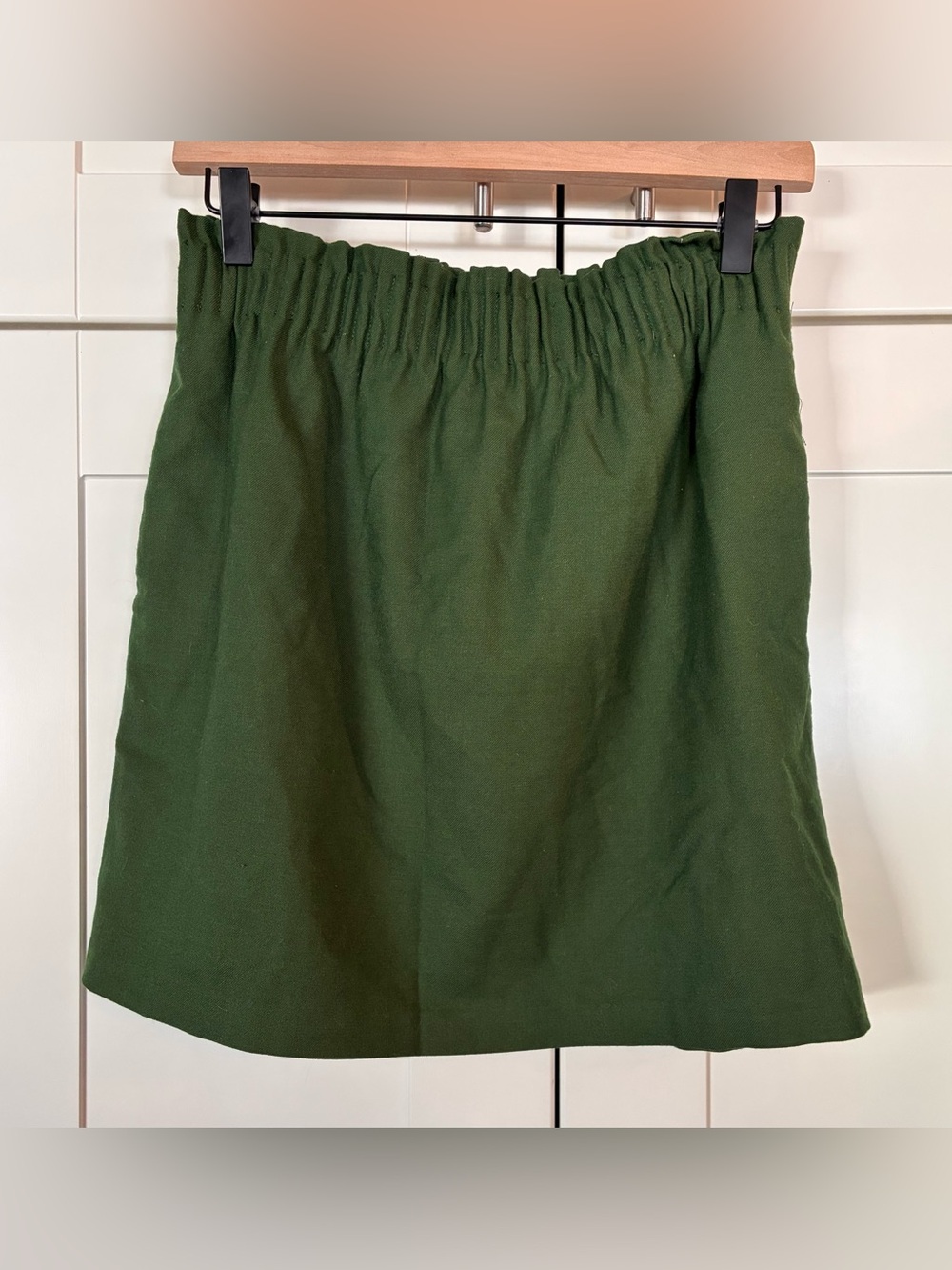 J. Crew Forest Green Pleated Skirt